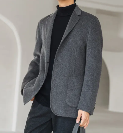 全毛面料男士西服上衣，西服定制